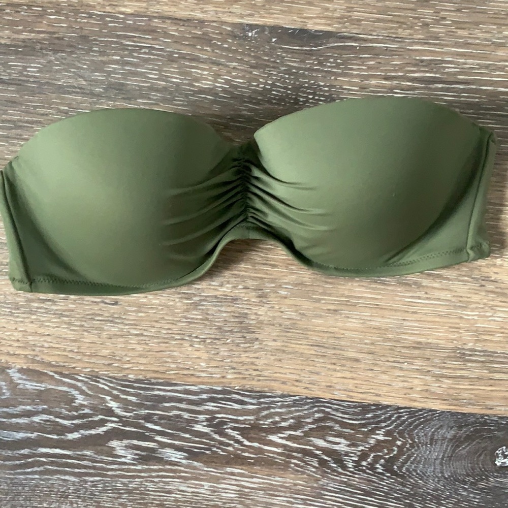 Victoria’s Secret strapless bikini top.